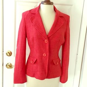 Talbots Spring- Summer orange textured blazer